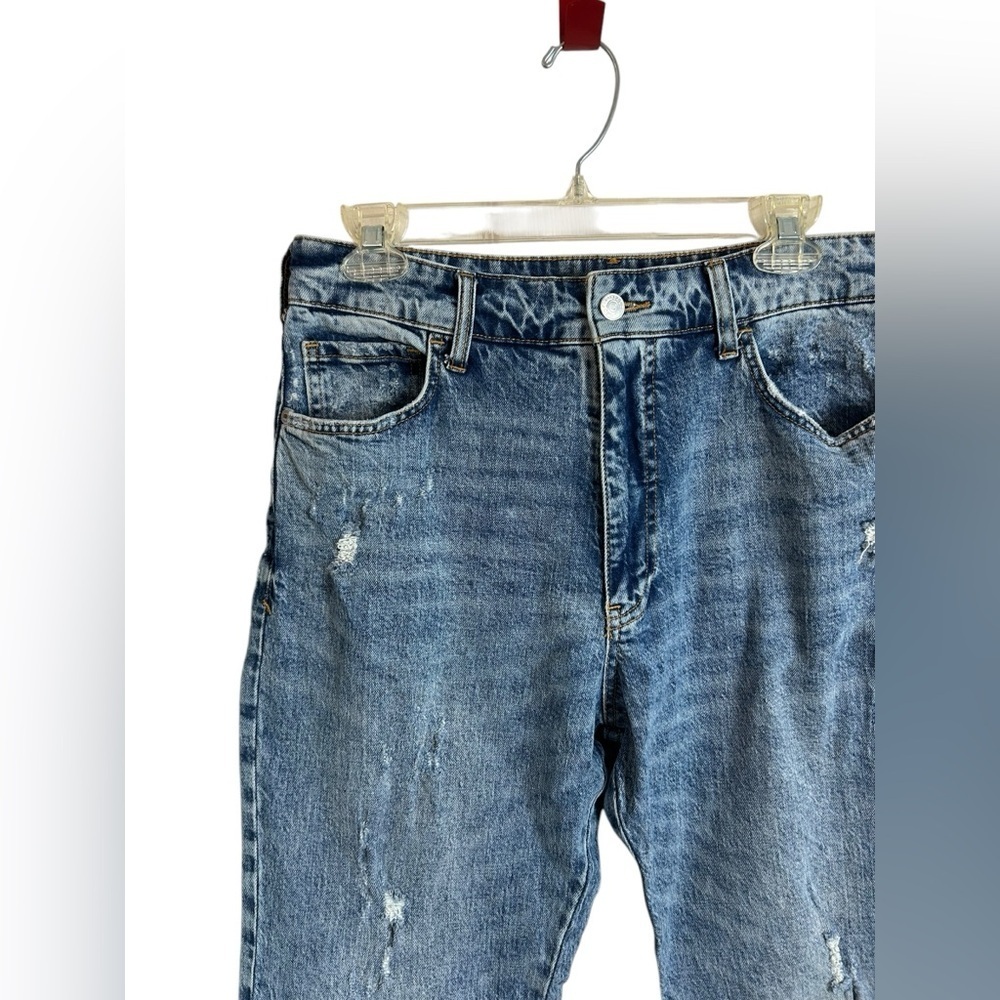 Anthropologie Pilcro Acid Wash Distressed High Waisted Jeans Womens Size 27 - Picture 6 of 13